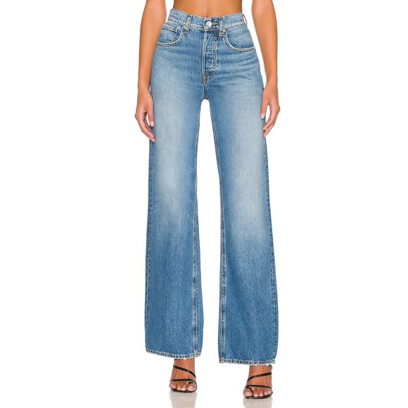 GRLFRND Denim - GRLFRND Blue Wide-Leg Jeans